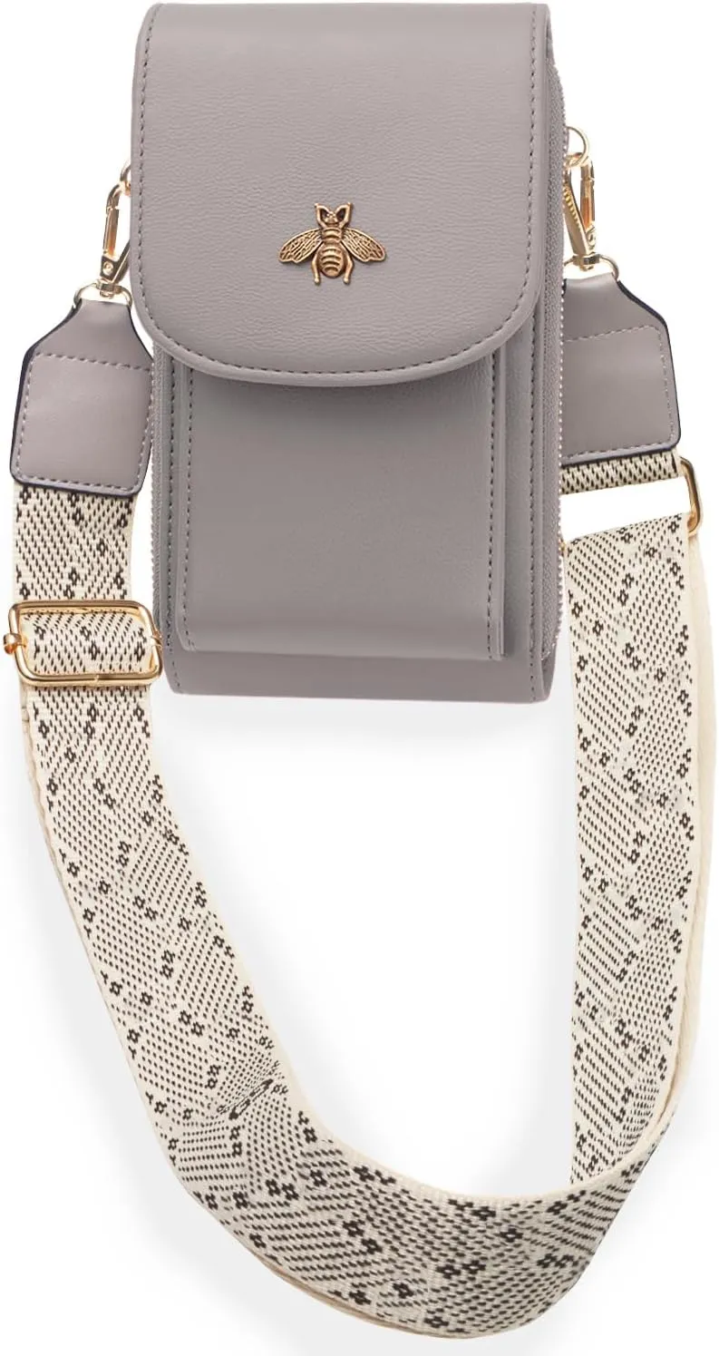 CrossBody Bags with Touchscreen Cell Phone Purse Window Zipper Pocket,RFID Blocking Card Holder iPhone bag for Women