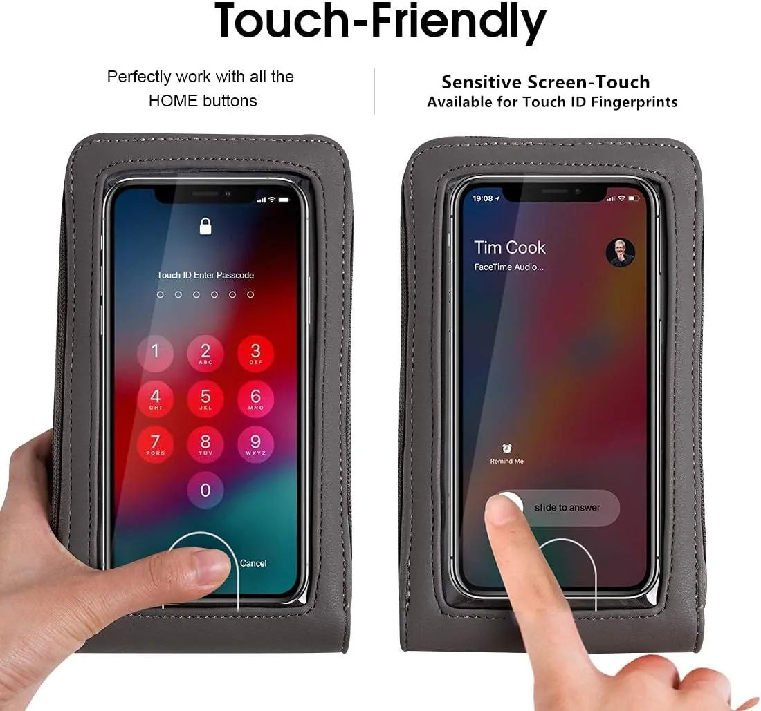 Crossbody Cellphone Purse Women Touch Screen Bag RFID Blocking Wallet Handbag Shoulder Strap