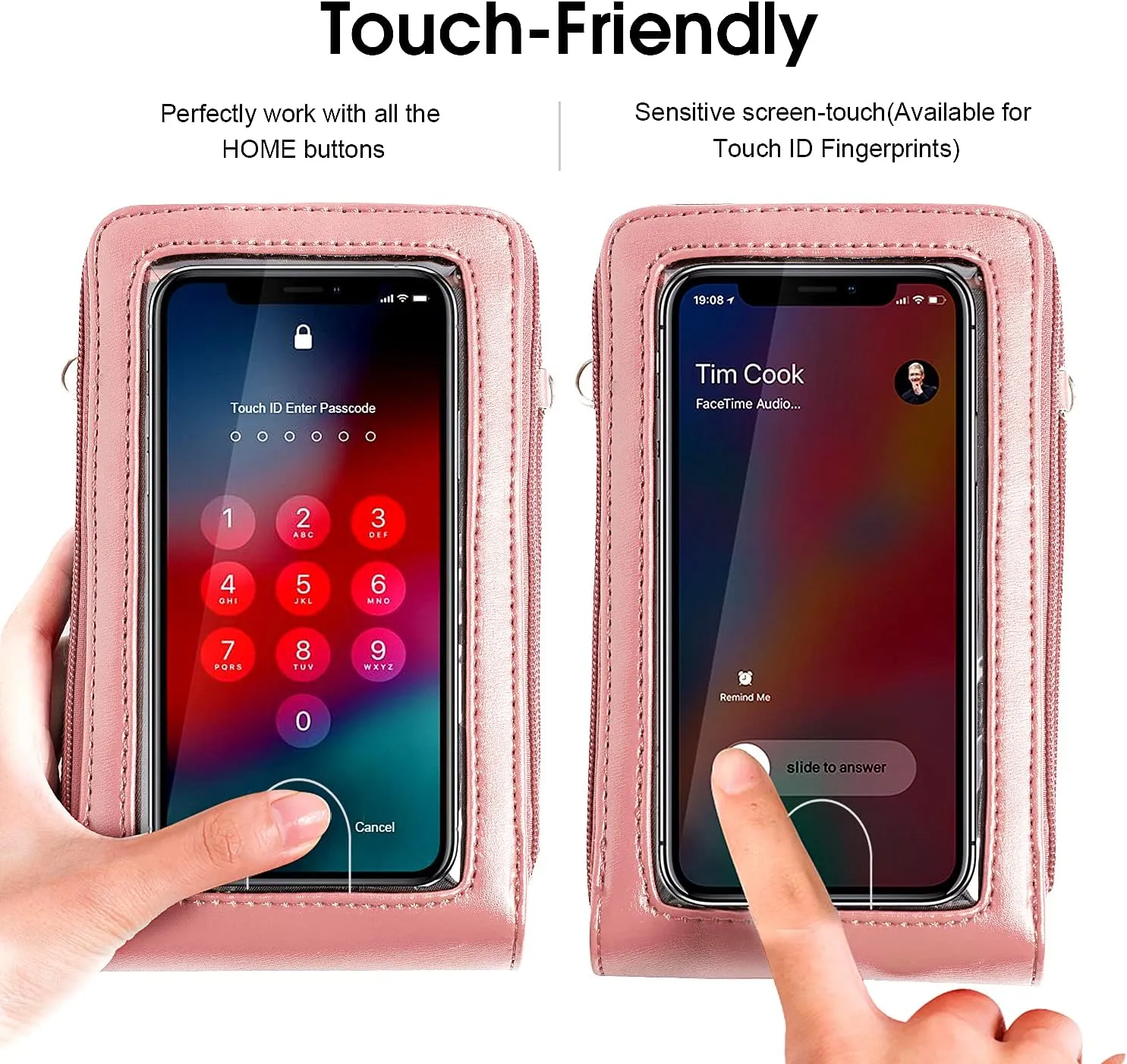 Crossbody Cellphone Purse Women Touch Screen Bag RFID Blocking Wallet Handbag Shoulder Strap