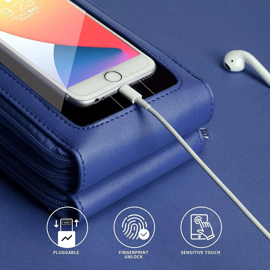 Crossbody Cellphone Purse Women Touch Screen Bag RFID Blocking Wallet Handbag Shoulder Strap