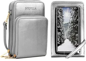 Crossbody Cellphone Purse Women Touch Screen Bag RFID Blocking Wallet Handbag Shoulder Strap