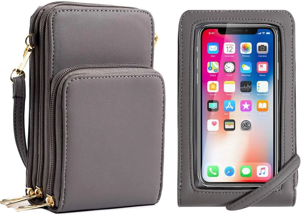 Crossbody Cellphone Purse Women Touch Screen Bag RFID Blocking Wallet Handbag Shoulder Strap