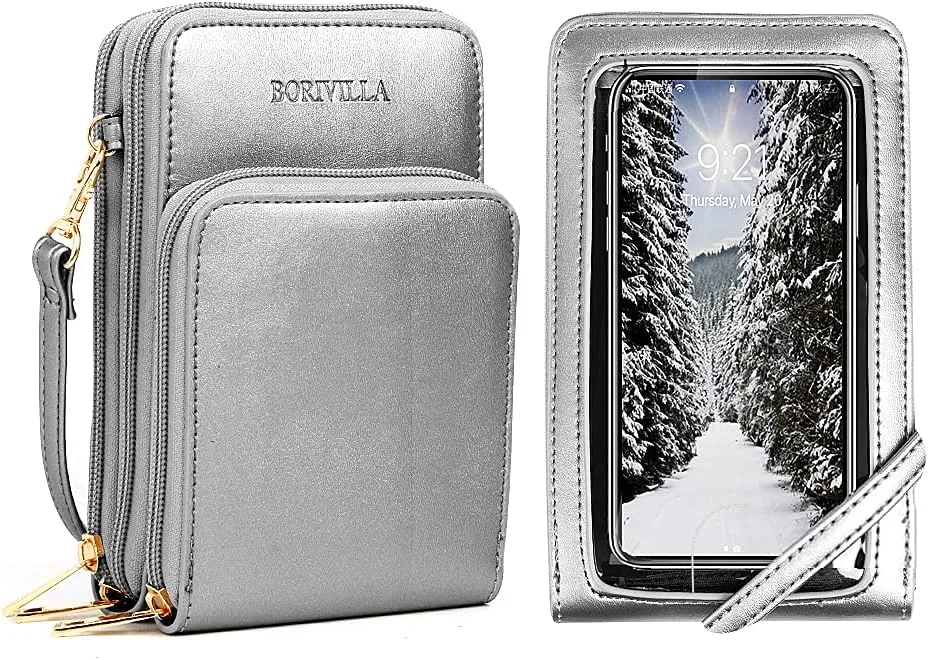 Crossbody Cellphone Purse Women Touch Screen Bag RFID Blocking Wallet Handbag Shoulder Strap