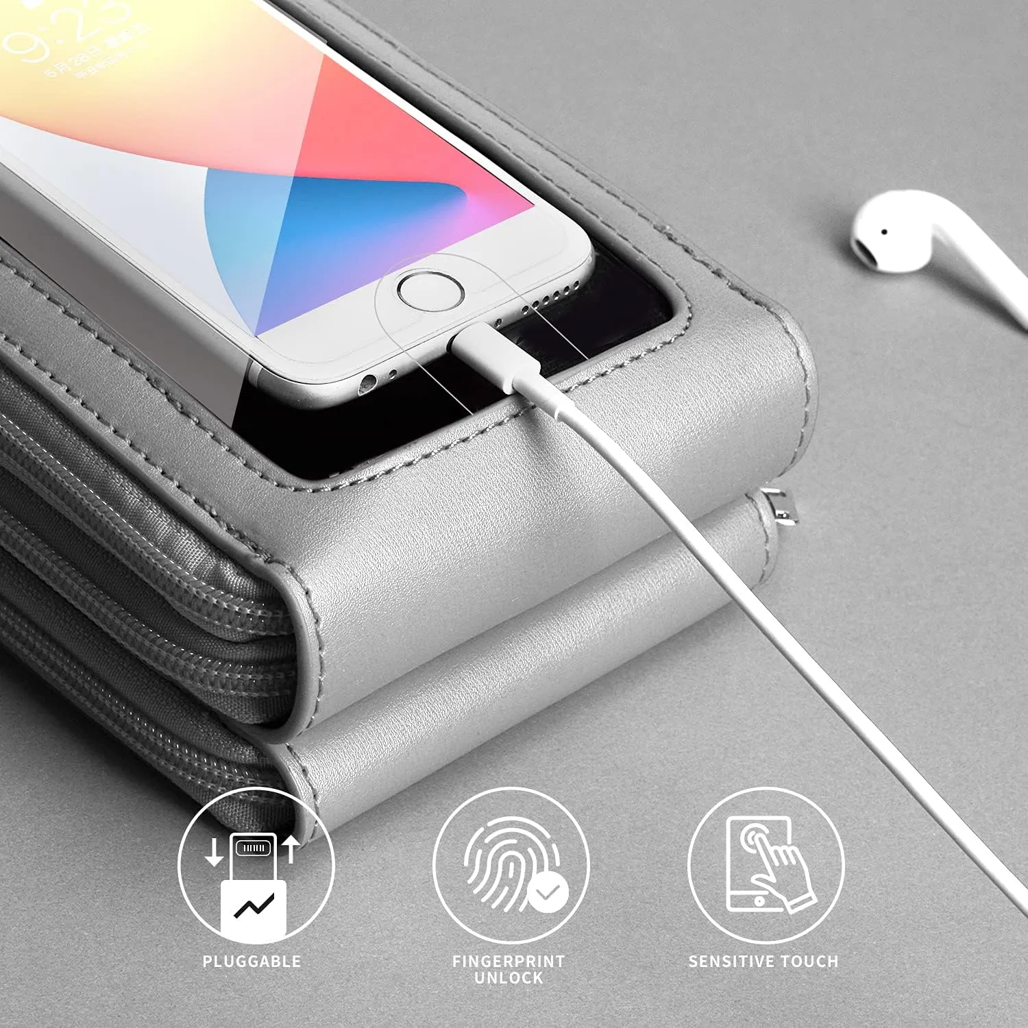 Crossbody Cellphone Purse Women Touch Screen Bag RFID Blocking Wallet Handbag Shoulder Strap