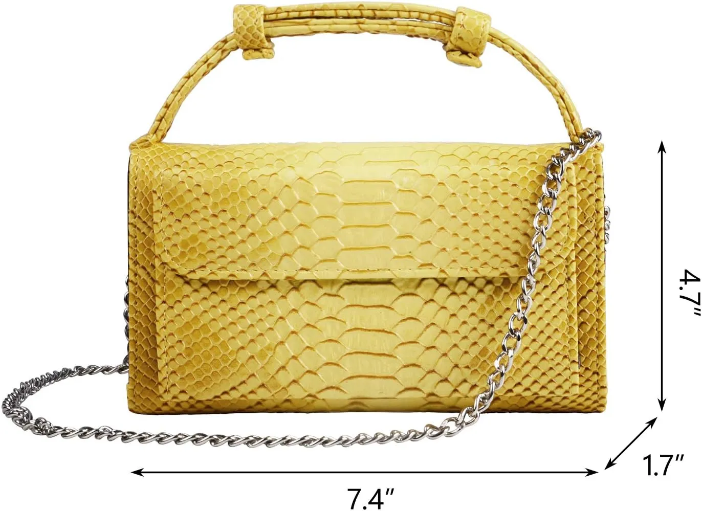 Crossbody Purses for Women Small Top Handle Satchel Handbags Snakeskin Pattern Shoulder Purses