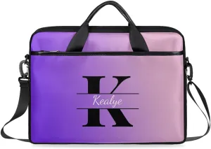 Custom Laptop Bag for Women Men Personalized Name 13 14 15.6 inch Laptop Messenger Shoulder Bags