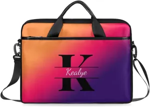 Custom Laptop Bag for Women Men Personalized Name 13 14 15.6 inch Laptop Messenger Shoulder Bags