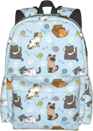 Cut cats Backpack for Women 16.9 inch Travel Casual Laptop Backpack Lightweight Waterproof Hiking Daypack