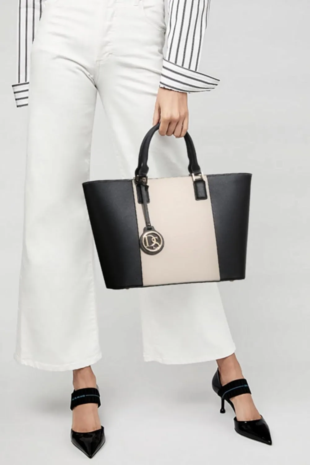 Dasein Satchel Purse Handbag for Women Large Shoulder Work Tote Bag With Matching Wallet