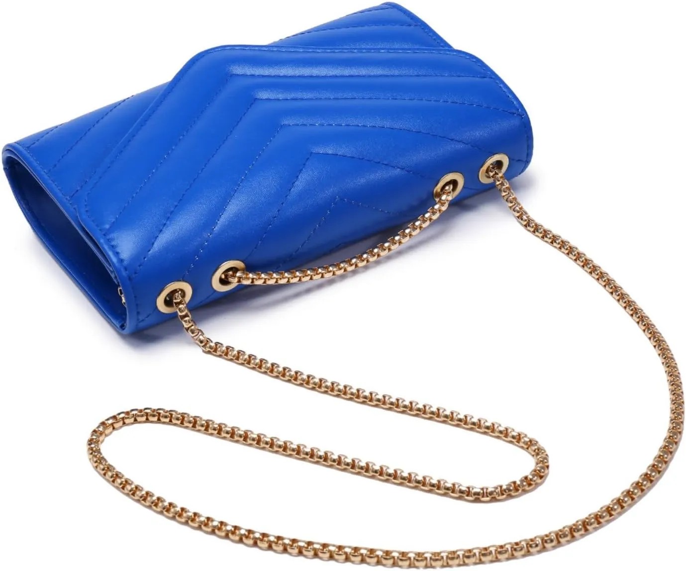 Dasein Women Small Quilted Crossbody Bags Stylish Designer Evening Bag Clutch Purses and Handbags with Chain Shoulder Strap