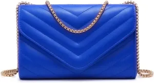 Dasein Women Small Quilted Crossbody Bags Stylish Designer Evening Bag Clutch Purses and Handbags with Chain Shoulder Strap