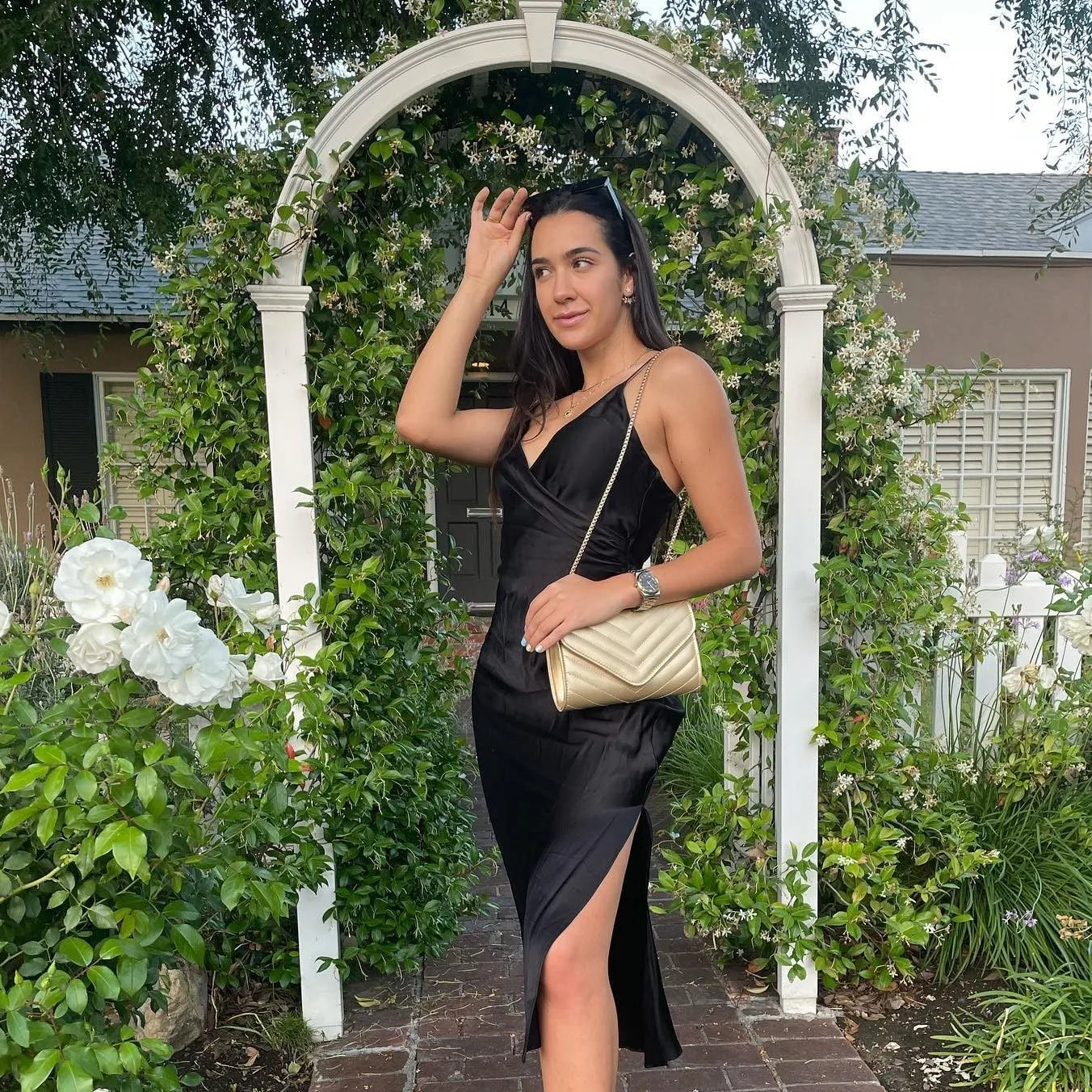 Dasein Women Small Quilted Crossbody Bags Stylish Designer Evening Bag Clutch Purses and Handbags with Chain Shoulder Strap