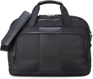 DELSEY PARIS Wagram Briefcase with Laptop Sleeve, Black