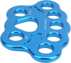 Dilwe Rigging Plate, 8‑Hole Metal Rigging Plate Multiple Anchor Connector Climbing Equipment