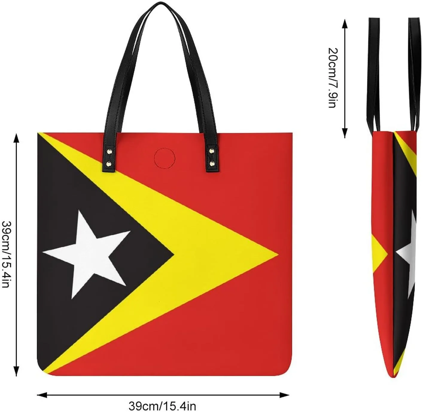 Djibouti Flag Women's Leather Handbag Spacious Tote for Work and Everyday Use