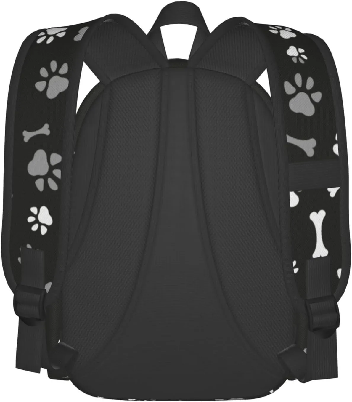 Dog Paws And Bones Laptop Backpack For Men Women, Animal Footprints Lightweight Daypack Bookbag For Daily Commutes Business Travel Hiking