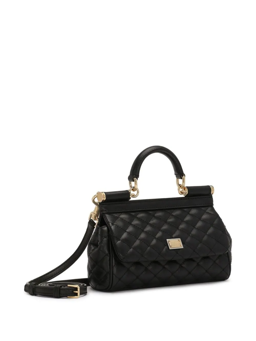 Dolce & Gabbana Sicily Small Leather Handbag
