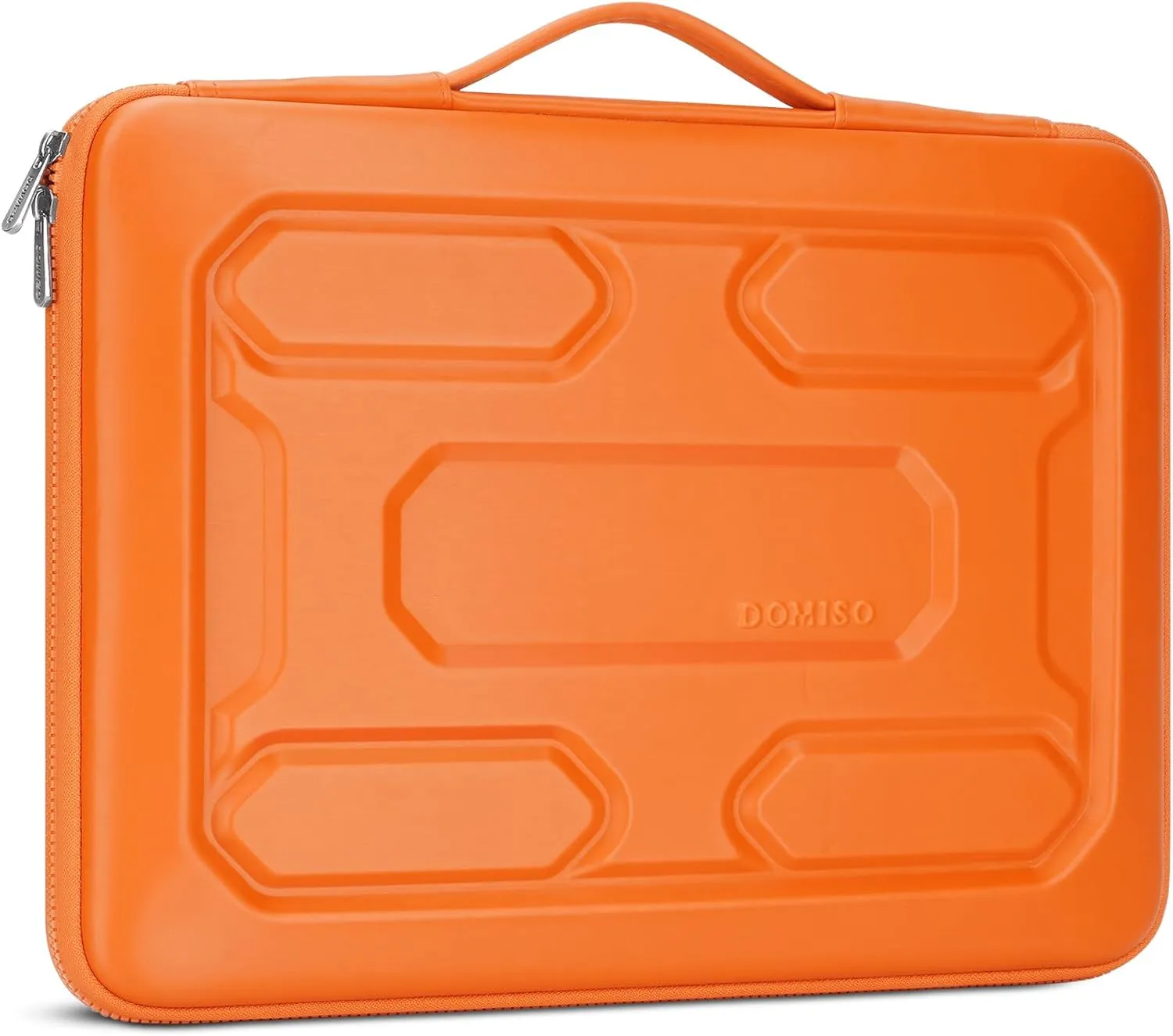 DOMISO 17 inch Laptop Sleeve with Handle Shockproof Waterproof EVA Protective Case for 17.3" ZBook Fury 17.3 G8/MSI GS73VR Stealth Pro/HP Envy 17/LG Gram 17"/ROG Strix GL702VS, Orange