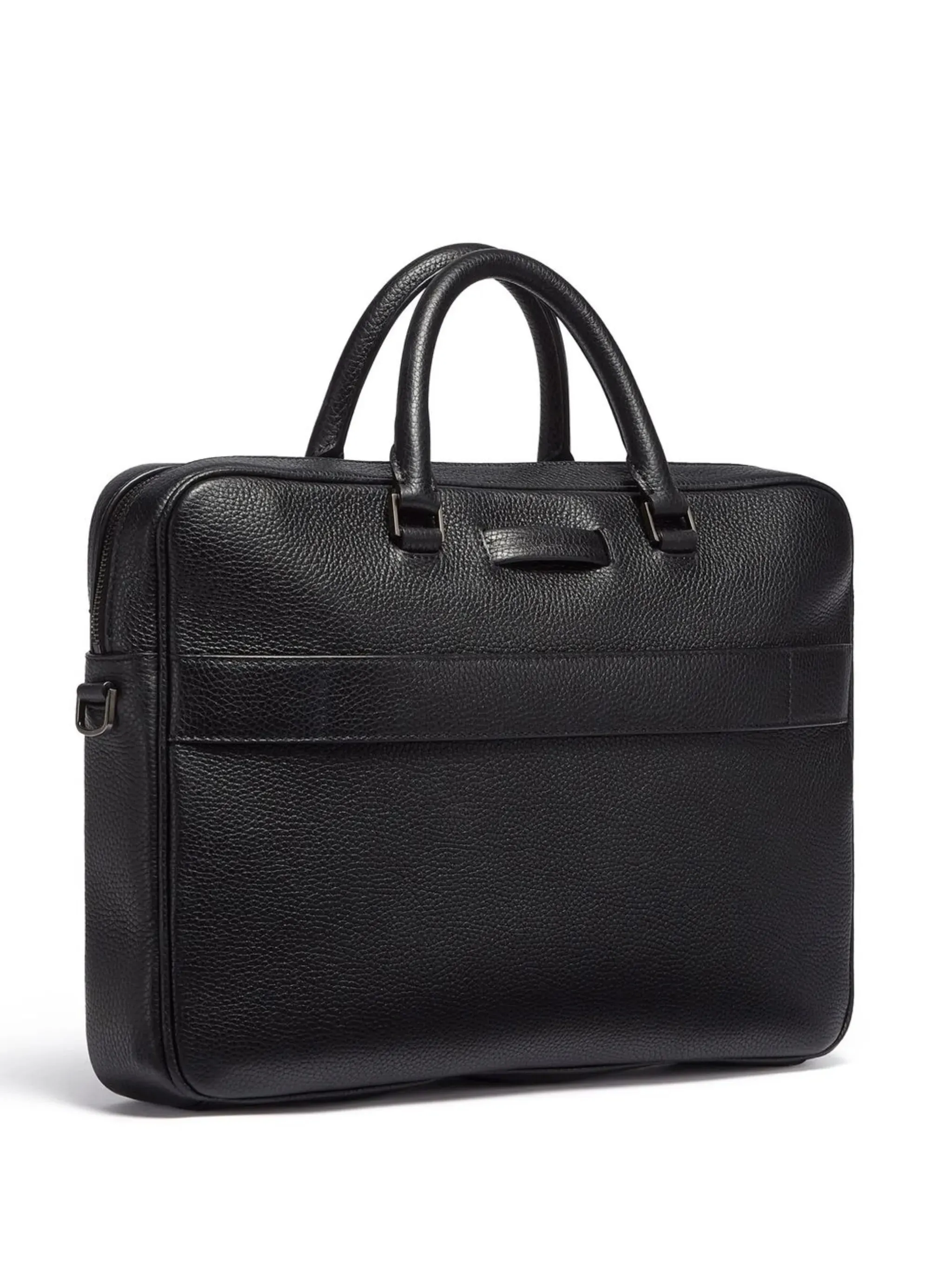 Don't wait Edgy Leather Safety-assured Business bag Grained