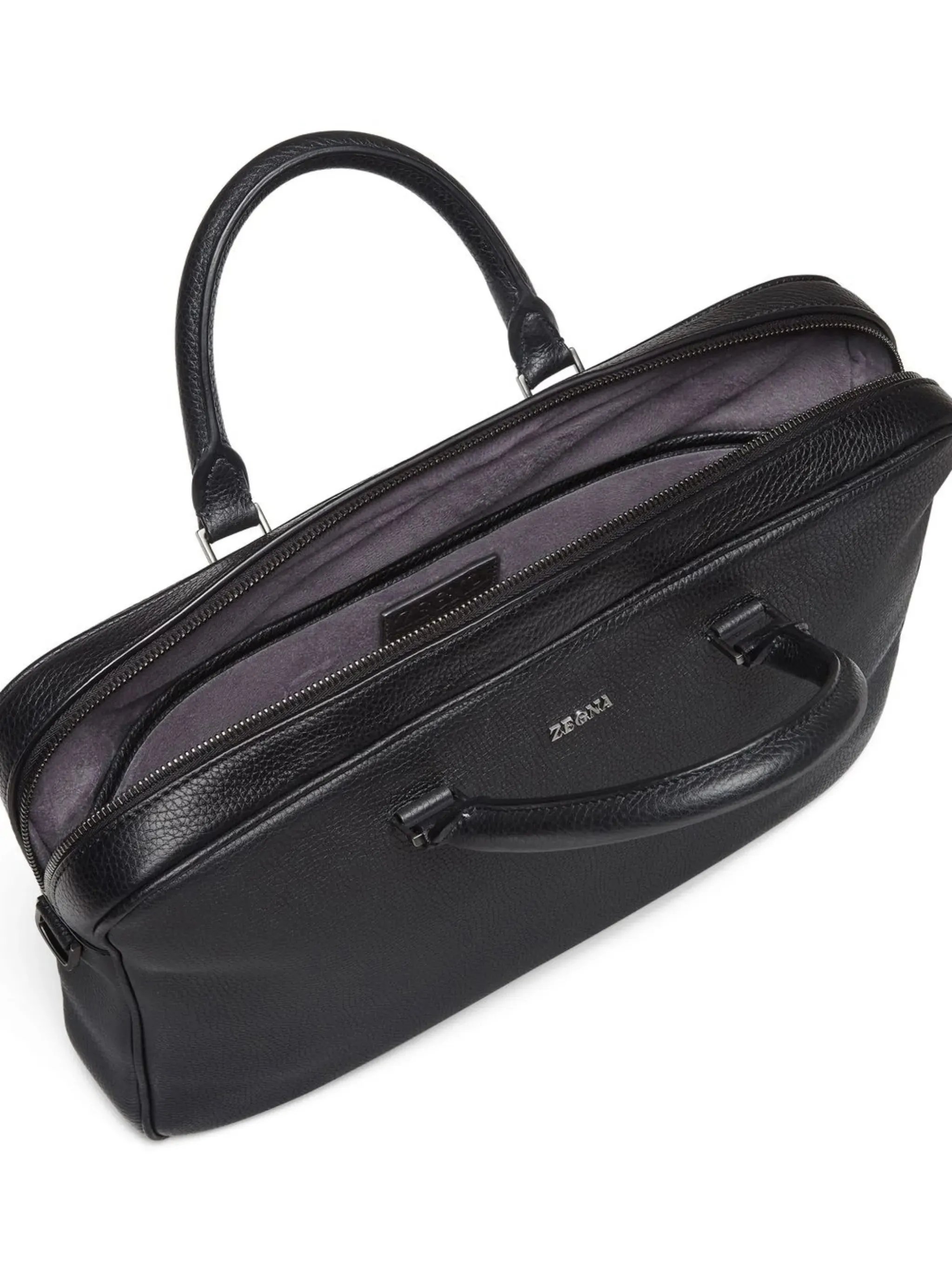 Don't wait Edgy Leather Safety-assured Business bag Grained