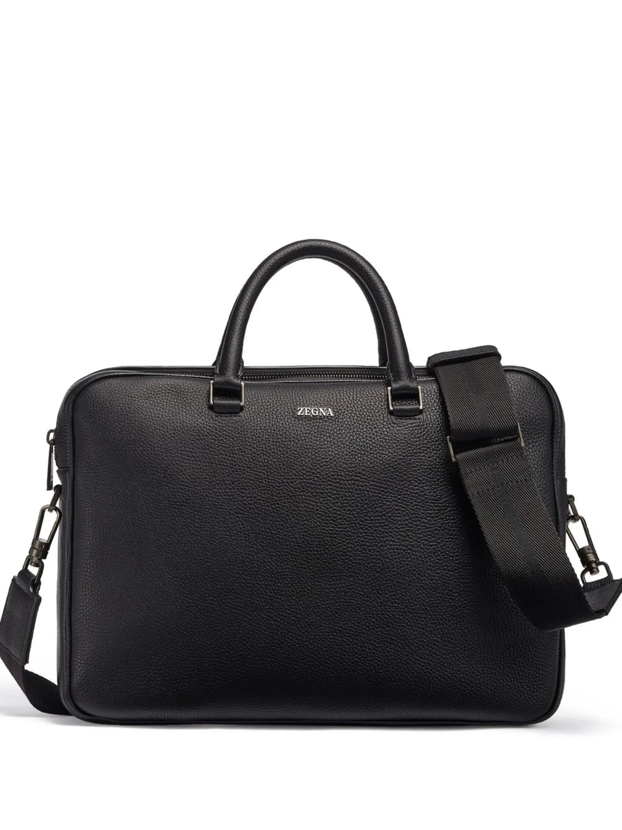 Don't wait Edgy Leather Safety-assured Business bag Grained