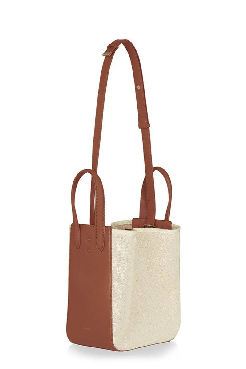 Eight Canvas Tan Mini Tote