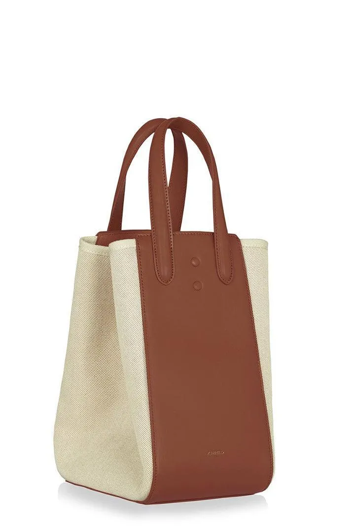 Eight Canvas Tan Mini Tote