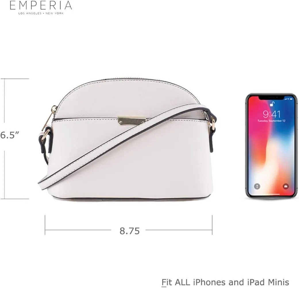 Emperia Small Cute Faux Leather Dome Series Crossbody Bags Shoulder Bag Purse Handbags for Women
