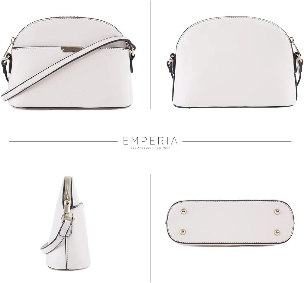 Emperia Small Cute Faux Leather Dome Series Crossbody Bags Shoulder Bag Purse Handbags for Women