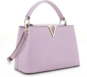 EVVE Women's Small Satchel Bag Classic Top Handle Purses Fashion Crossbody Handbags with Shoulder Strap