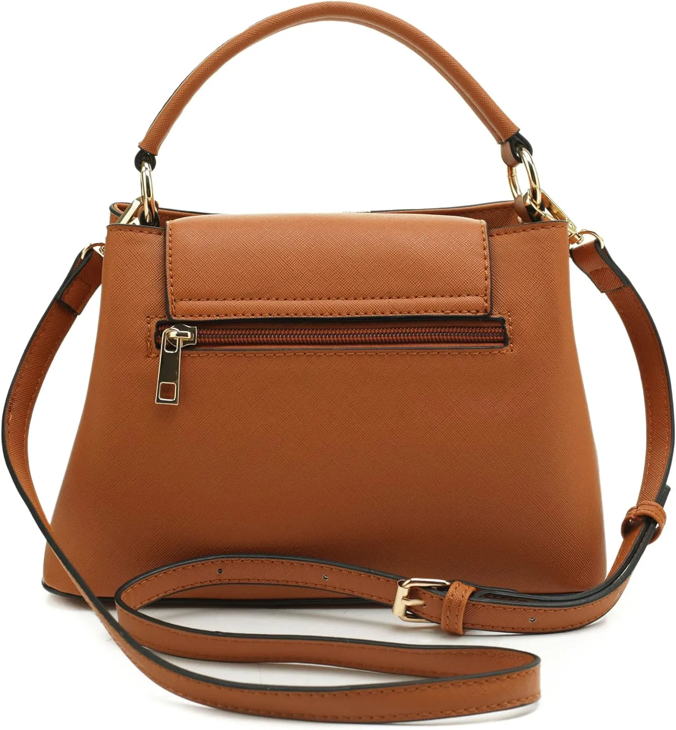 EVVE Women's Small Satchel Bag Classic Top Handle Purses Fashion Crossbody Handbags with Shoulder Strap