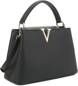 EVVE Women's Small Satchel Bag Classic Top Handle Purses Fashion Crossbody Handbags with Shoulder Strap