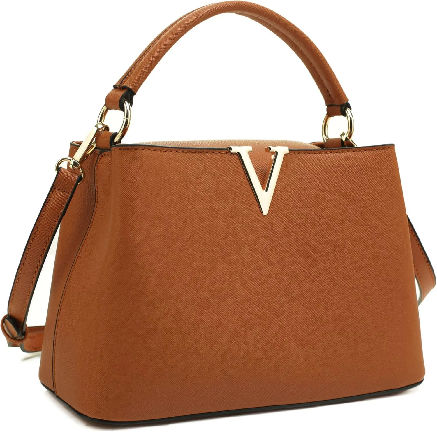 EVVE Women's Small Satchel Bag Classic Top Handle Purses Fashion Crossbody Handbags with Shoulder Strap