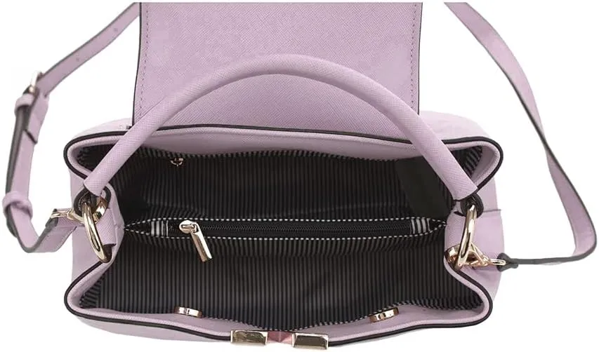 EVVE Women's Small Satchel Bag Classic Top Handle Purses Fashion Crossbody Handbags with Shoulder Strap