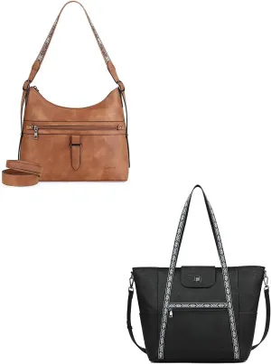 FADEON Hobo Bags Purse and Large Laptop Tote Bag for Women