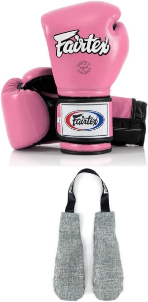 Fairtex BGV9 Boxing Gloves with Deodorizer Inserts | Mexican Style Glove for Hard Hitters   Odor & Moisture Absorber for Boxing, MMA, Muay Thai | Perfect Bundle for Clean & Durable Gear