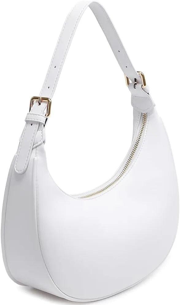 Fashion Small Crescent Underarm Shoulder Bag for Women Trendy Purse Hobo Handbags Clutch Crossbody Bag