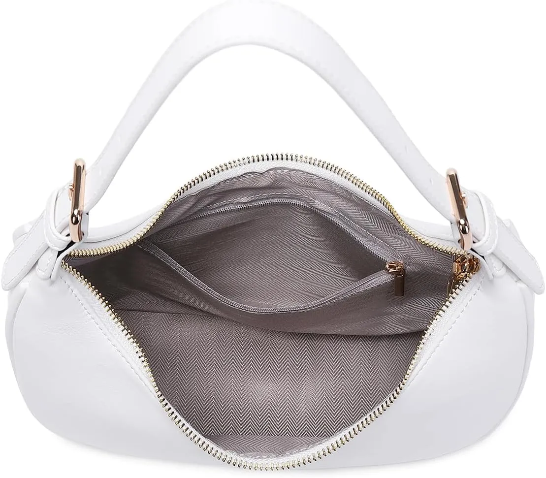 Fashion Small Crescent Underarm Shoulder Bag for Women Trendy Purse Hobo Handbags Clutch Crossbody Bag