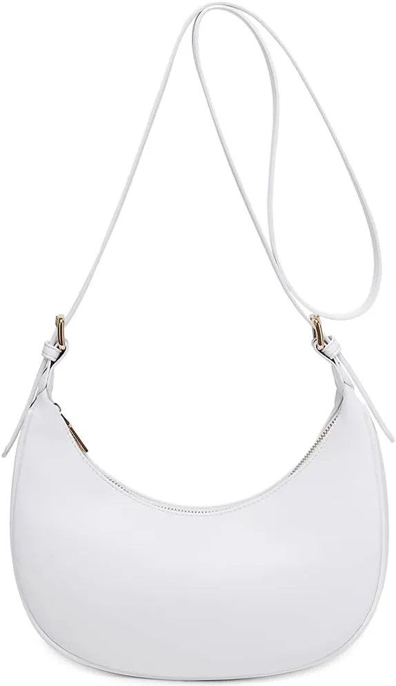 Fashion Small Crescent Underarm Shoulder Bag for Women Trendy Purse Hobo Handbags Clutch Crossbody Bag