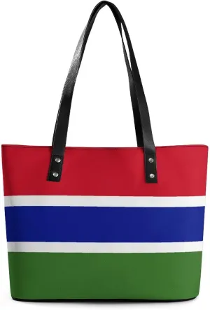Fashionable Malta Flag Tote Handbag Women Versatile Leather Bag for Travel and Work