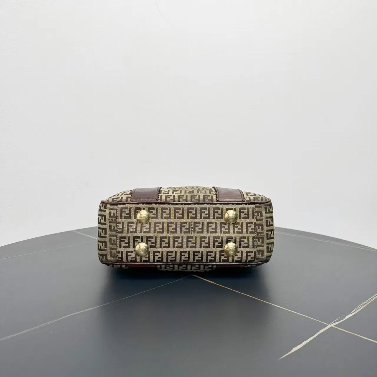 Fendi Vintage Zucca Canvas Brown Tote Bag