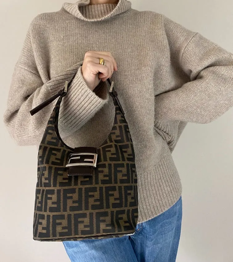 Fendi Zucca Hobo Bag