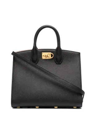Ferragamo The Studio Box Medium Leather Handbag