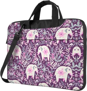Flower-Elephant Laptop Bag - Shockproof & Stylish Laptop Handbag For Unique And Safe Laptop Transportation