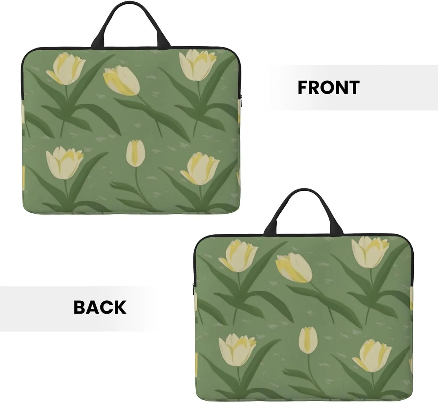 Flowers and Plants 14 Inch Laptop Case, Water-Resistant and Shockproof Computer Cases for Laptopsï¼ŒSuitable for Daily Travel