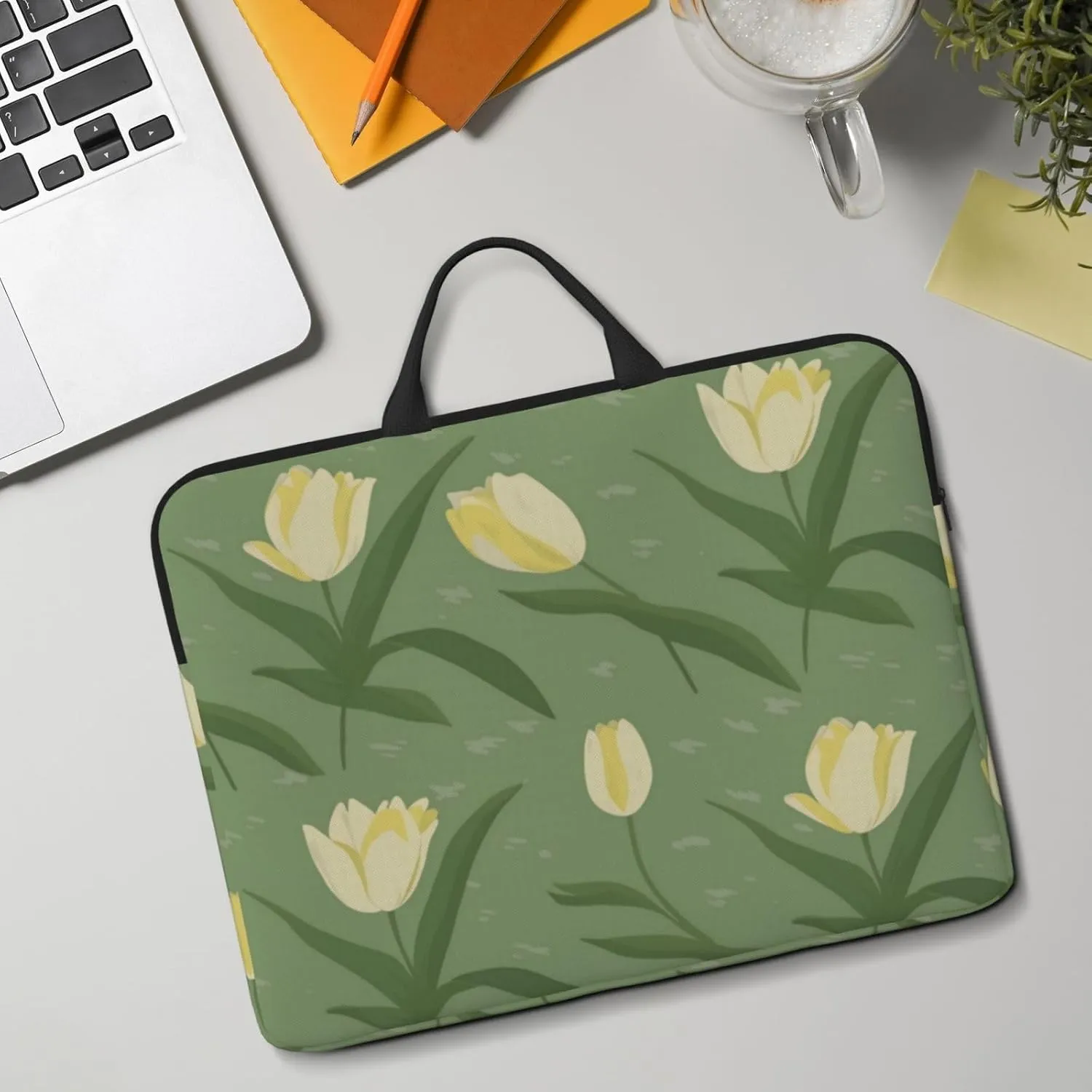 Flowers and Plants 14 Inch Laptop Case, Water-Resistant and Shockproof Computer Cases for Laptopsï¼ŒSuitable for Daily Travel