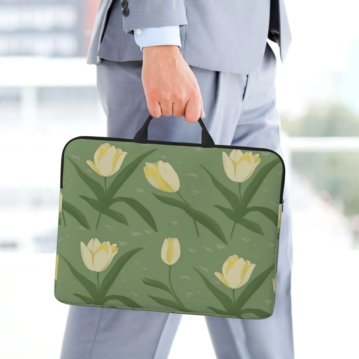 Flowers and Plants 14 Inch Laptop Case, Water-Resistant and Shockproof Computer Cases for Laptopsï¼ŒSuitable for Daily Travel