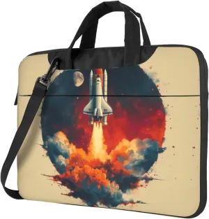 Flying shuttle portable single-shoulder laptop bag, a must-have for multifunctional business travel, made of Oxford cloth, stylish shockproof design, size is 15.6 in