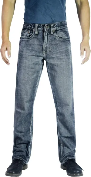 Flypaper Men’s Fashion Bootcut Blue Jeans Regular Fit Mens Work Pants