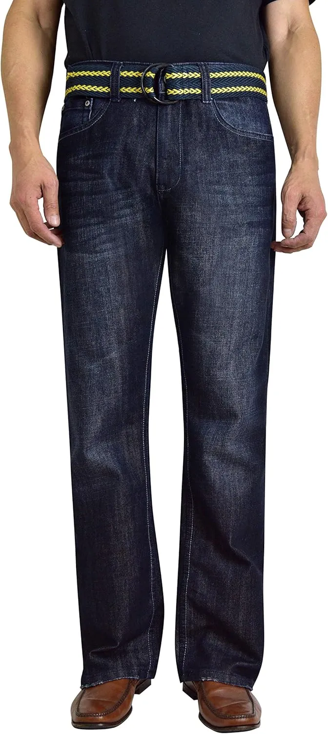 Flypaper Men’s Fashion Bootcut Blue Jeans Regular Fit Mens Work Pants